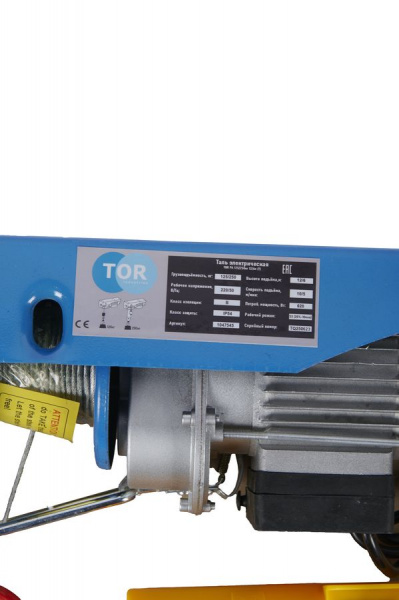 Таль электрическая TOR PA 125/250 кг 12/6 м